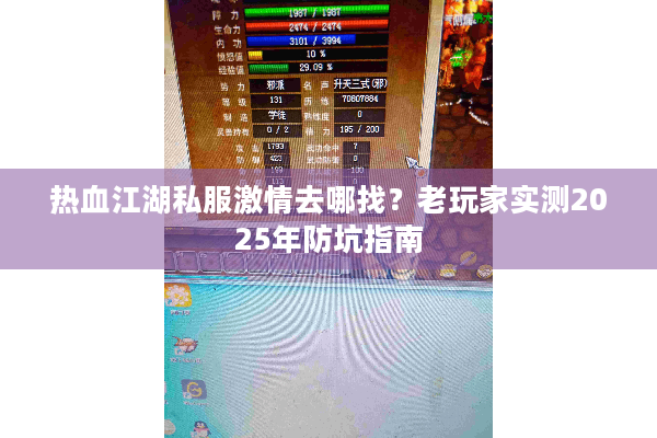 热血江湖私服激情去哪找？老玩家实测2025年防坑指南