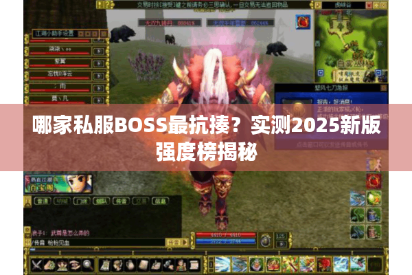 哪家私服BOSS最抗揍?实测2025新版强度榜揭秘 哪家私服BOSS最抗揍?实测2025新版强度榜揭秘