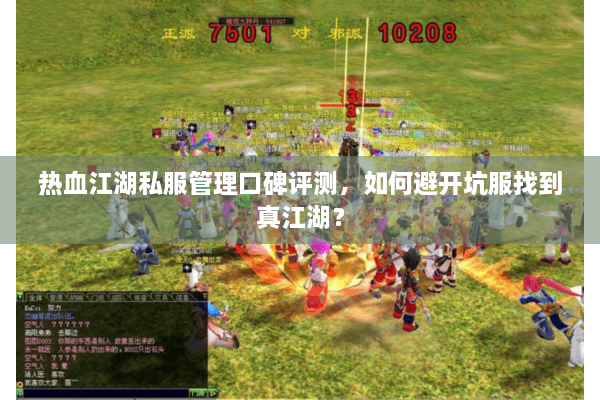 热血江湖私服管理口碑评测，如何避开坑服找到真江湖？