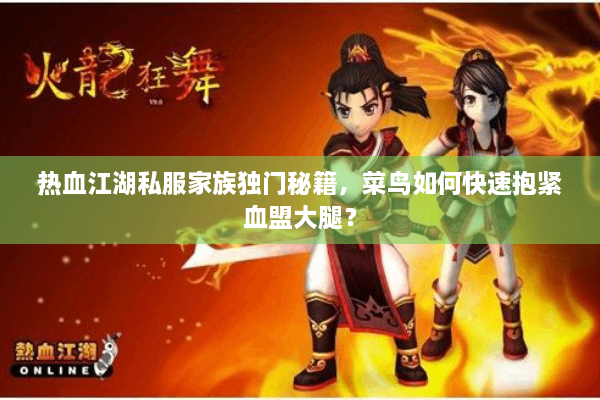 热血江湖私服家族独门秘籍，菜鸟如何快速抱紧血盟大腿？