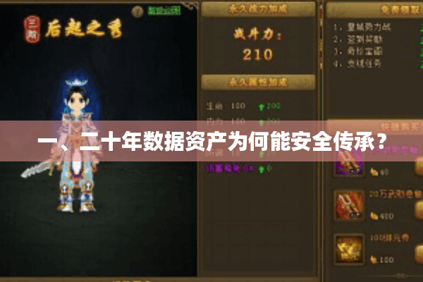 一、二十年数据资产为何能安全传承? 一、二十年数据资产为何能安全传承?