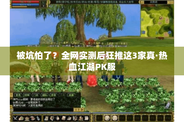 被坑怕了？全网实测后狂推这3家真·热血江湖PK服