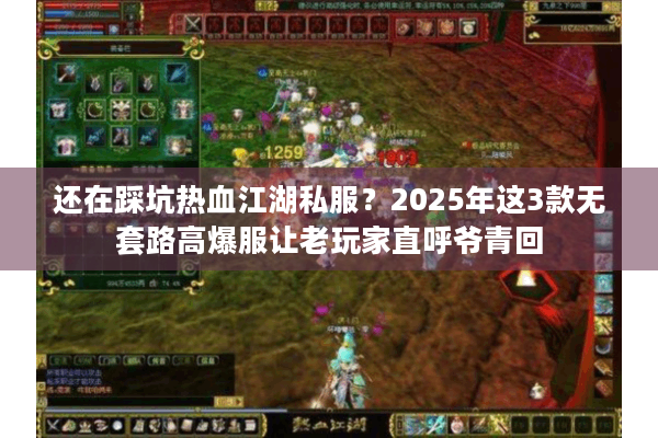 还在踩坑热血江湖私服？2025年这3款无套路高爆服让老玩家直呼爷青回