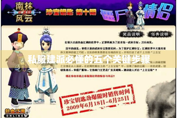 私服建派必懂的五个关键步骤 私服建派必懂的五个关键步骤