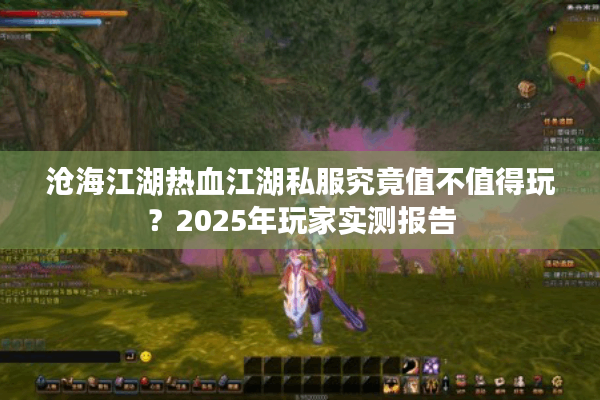 沧海江湖热血江湖私服究竟值不值得玩?2025年玩家实测报告 沧海江湖热血江湖私服究竟值不值得玩?2025年玩家实测报告